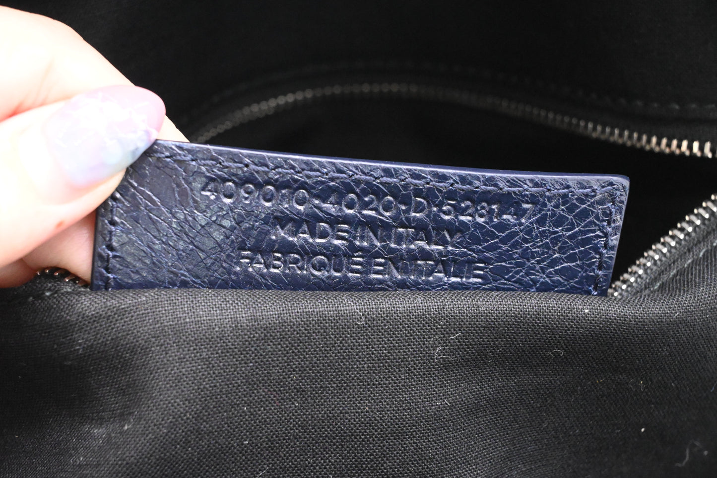 Balenciaga Explorer Backpack in Dark Blue Leather