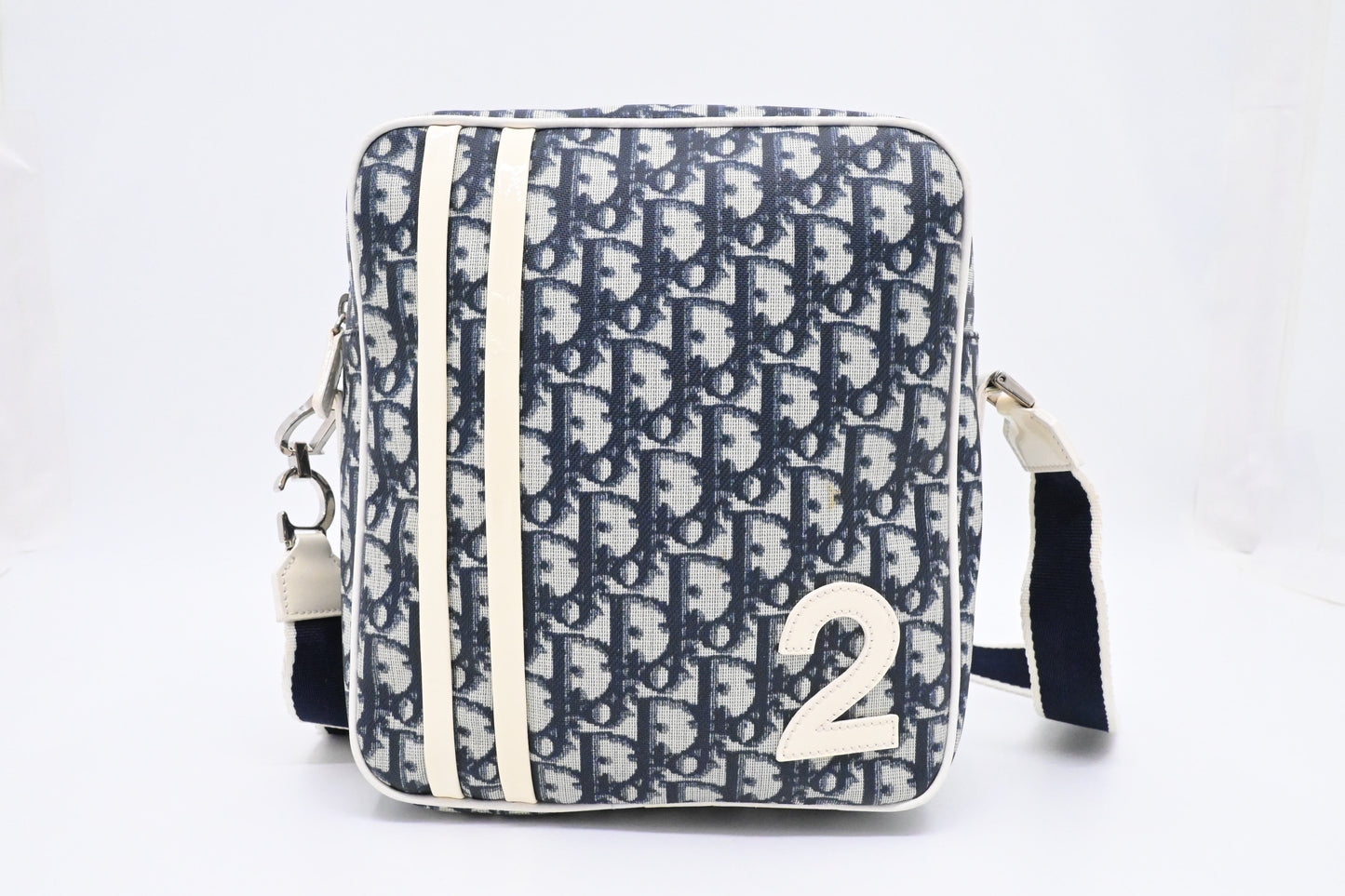 Dior Crossbody in Blue Trotter Coated Canvas