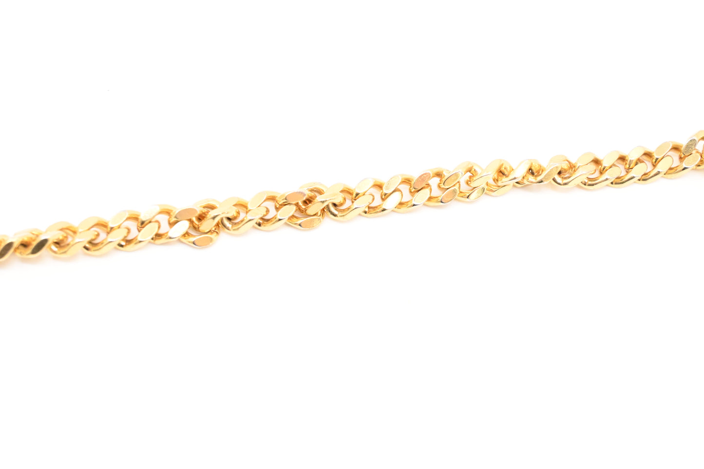 YSL Saint Laurent Cassandra Clutch on Chain in White Grain de Poudre Leather