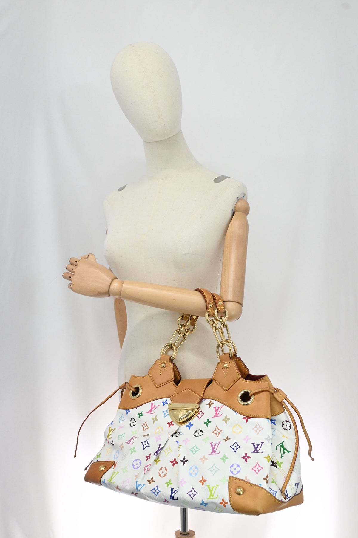 Louis Vuitton Ursula in White Multicolor Monogram Canvas