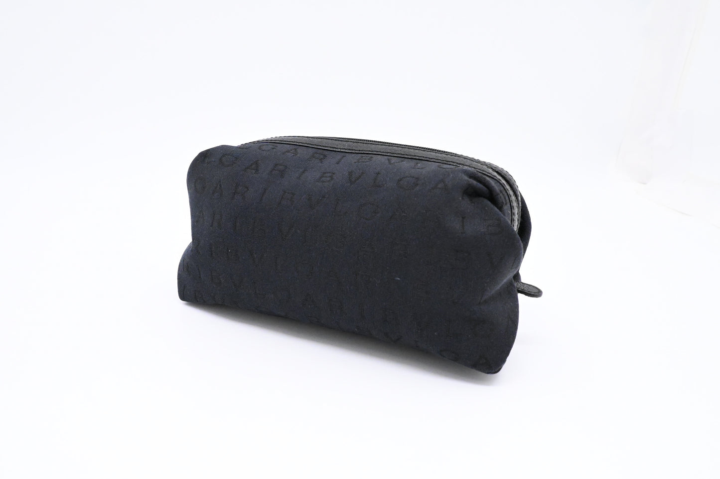 Bvlgari Cosmetics Pouch in Black Canvas