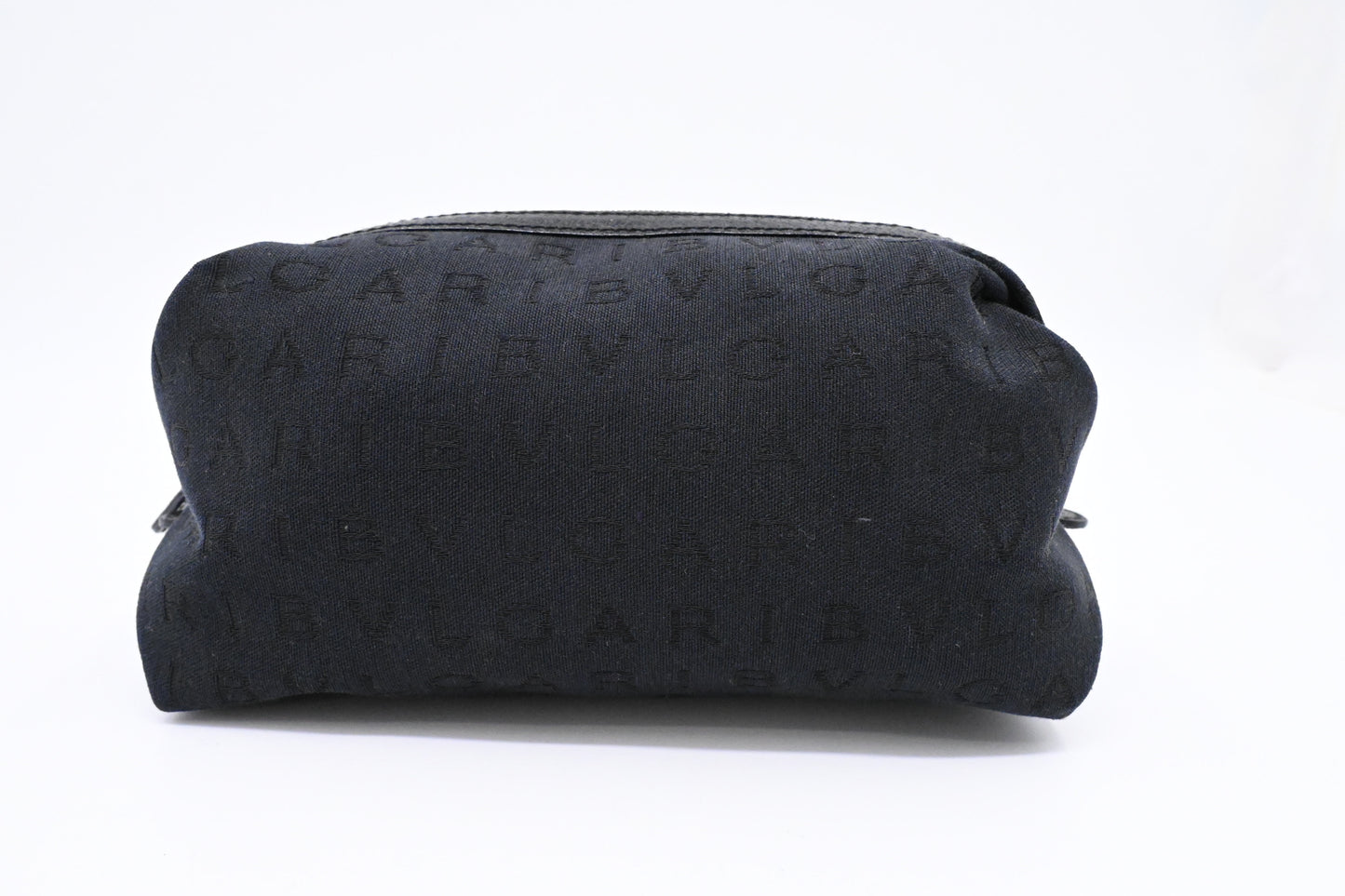 Bvlgari Cosmetics Pouch in Black Canvas