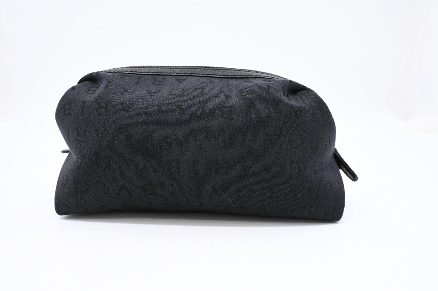 Bvlgari Cosmetics Pouch in Black Canvas