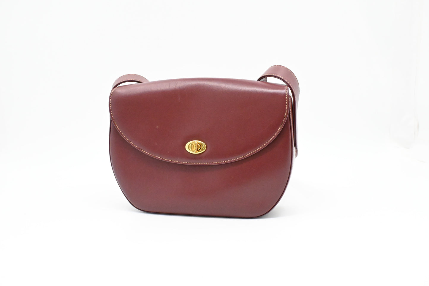 Cartier Crossbody in Burgundy Leather