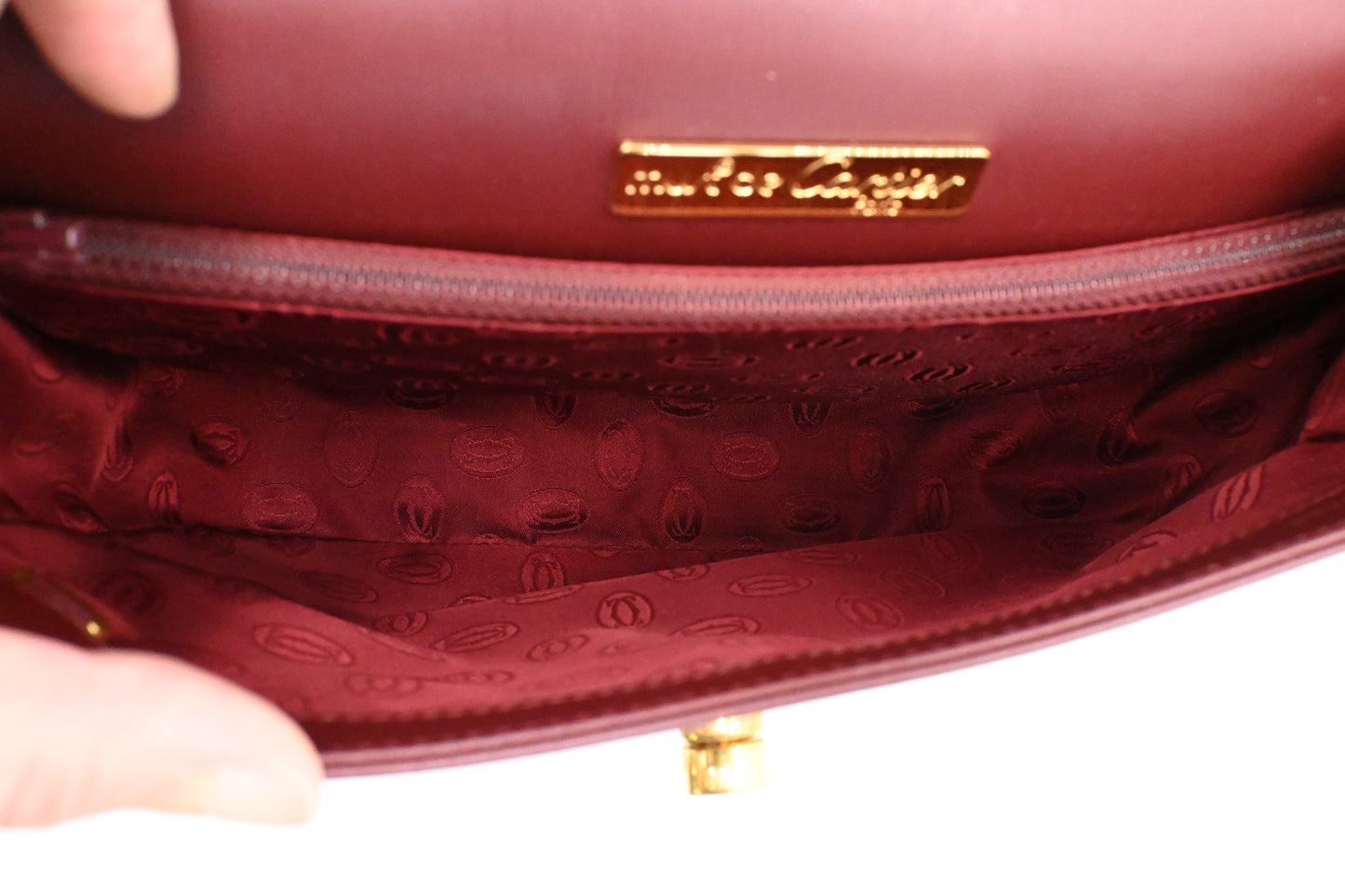 Cartier Crossbody in Burgundy Leather