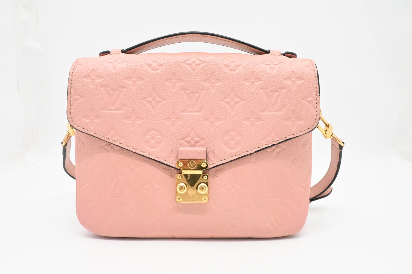 Louis Vuitton Pochette Métis in Pink Empreinte Leather