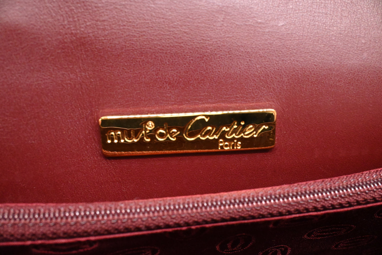 Cartier Crossbody in Burgundy Leather