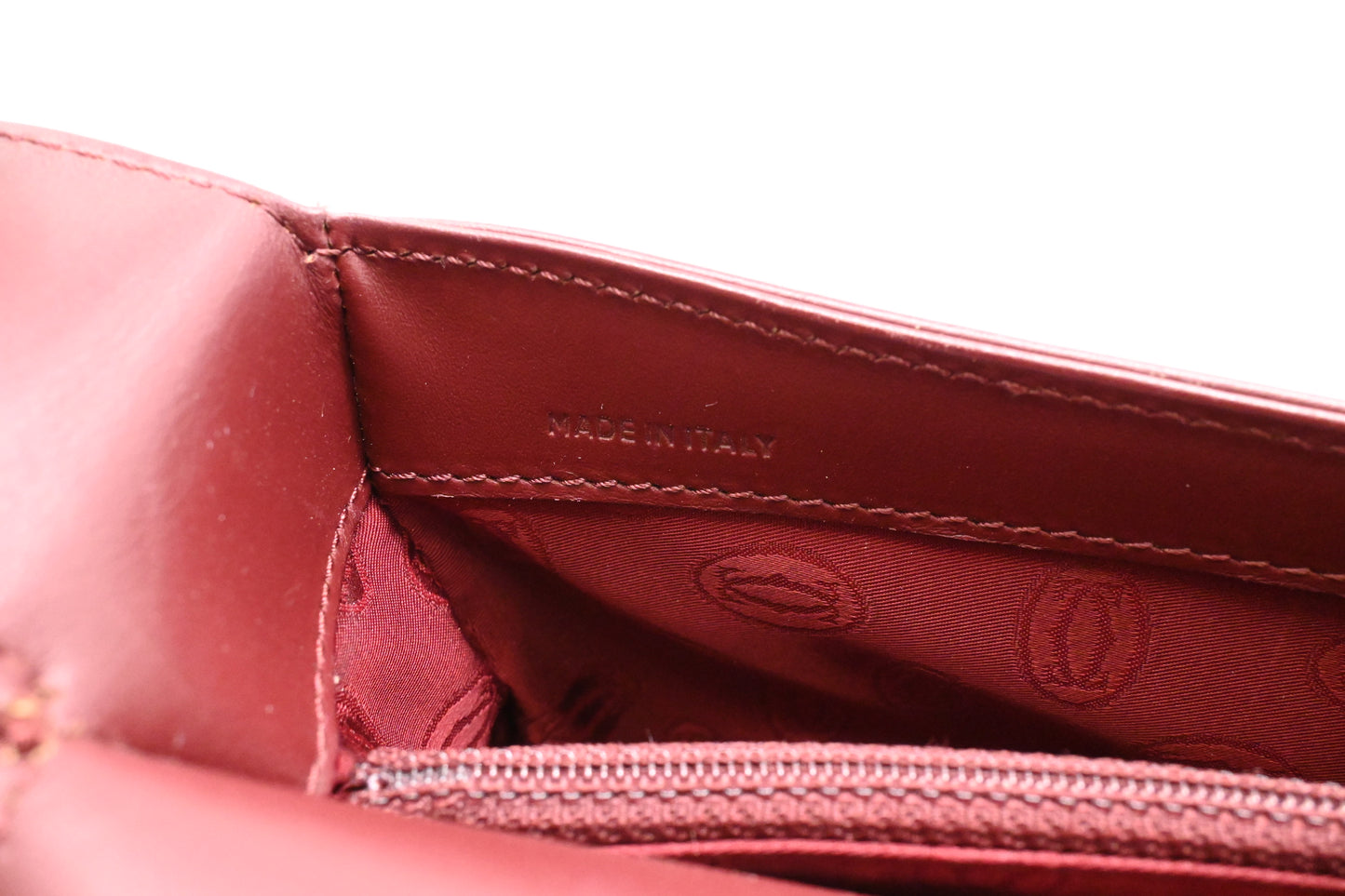 Cartier Crossbody in Burgundy Leather
