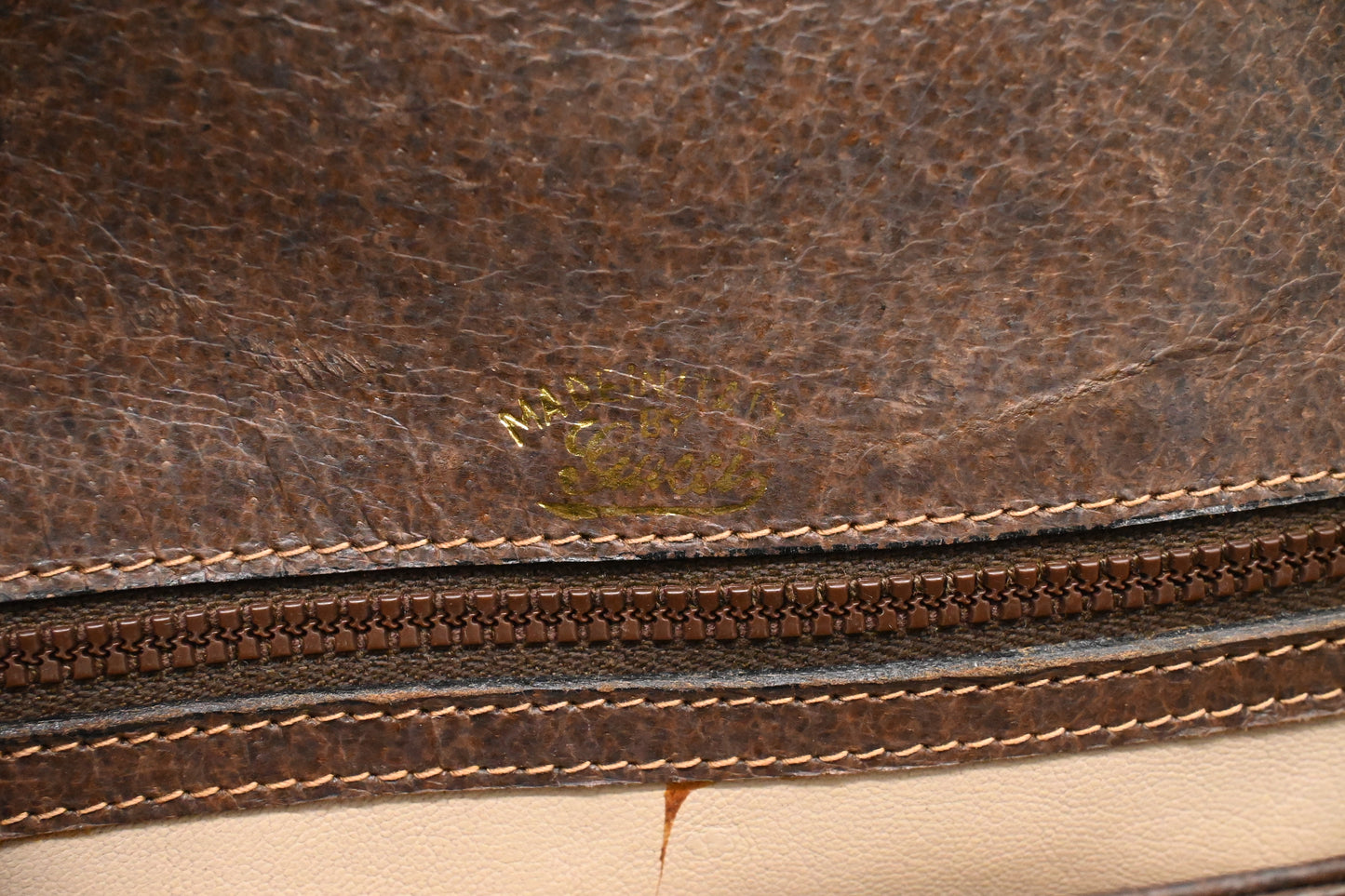 Gucci Handbag in Brown Leather