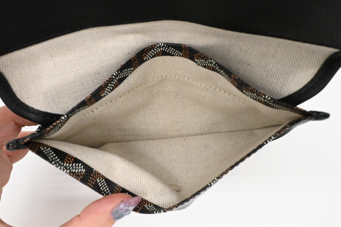 Goyard Saint Louis PM in Black Goyardine Canvas