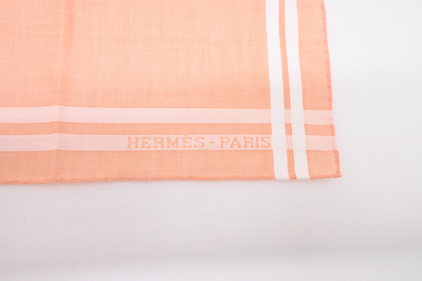 Hermes Handkerchief in Orange Cotton