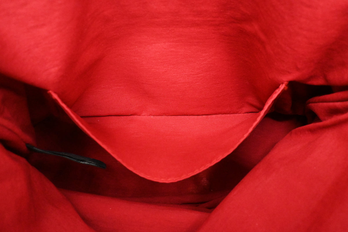 Hermes Bolide Pouch 25 in Red Canvas