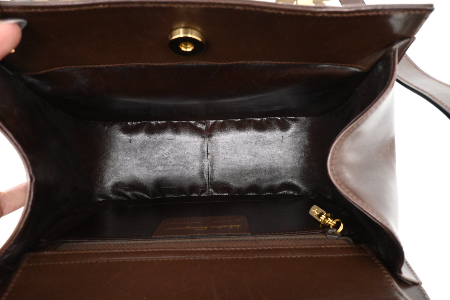Ferragamo Handbag in Brown Leather