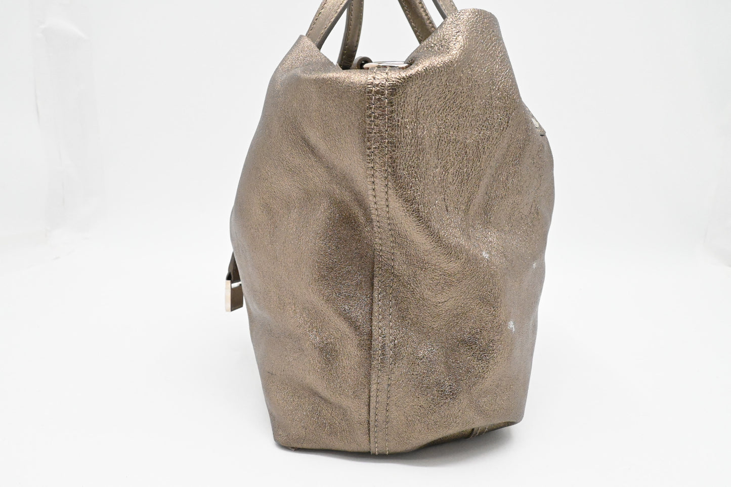 Tiffany & Co. Reversible Tote Bag in Pewter Leather