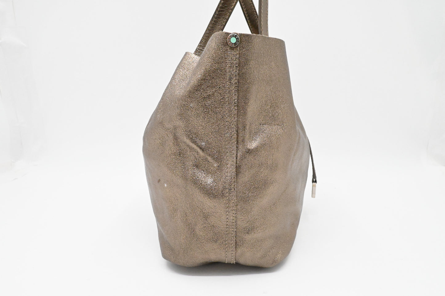 Tiffany & Co. Reversible Tote Bag in Pewter Leather