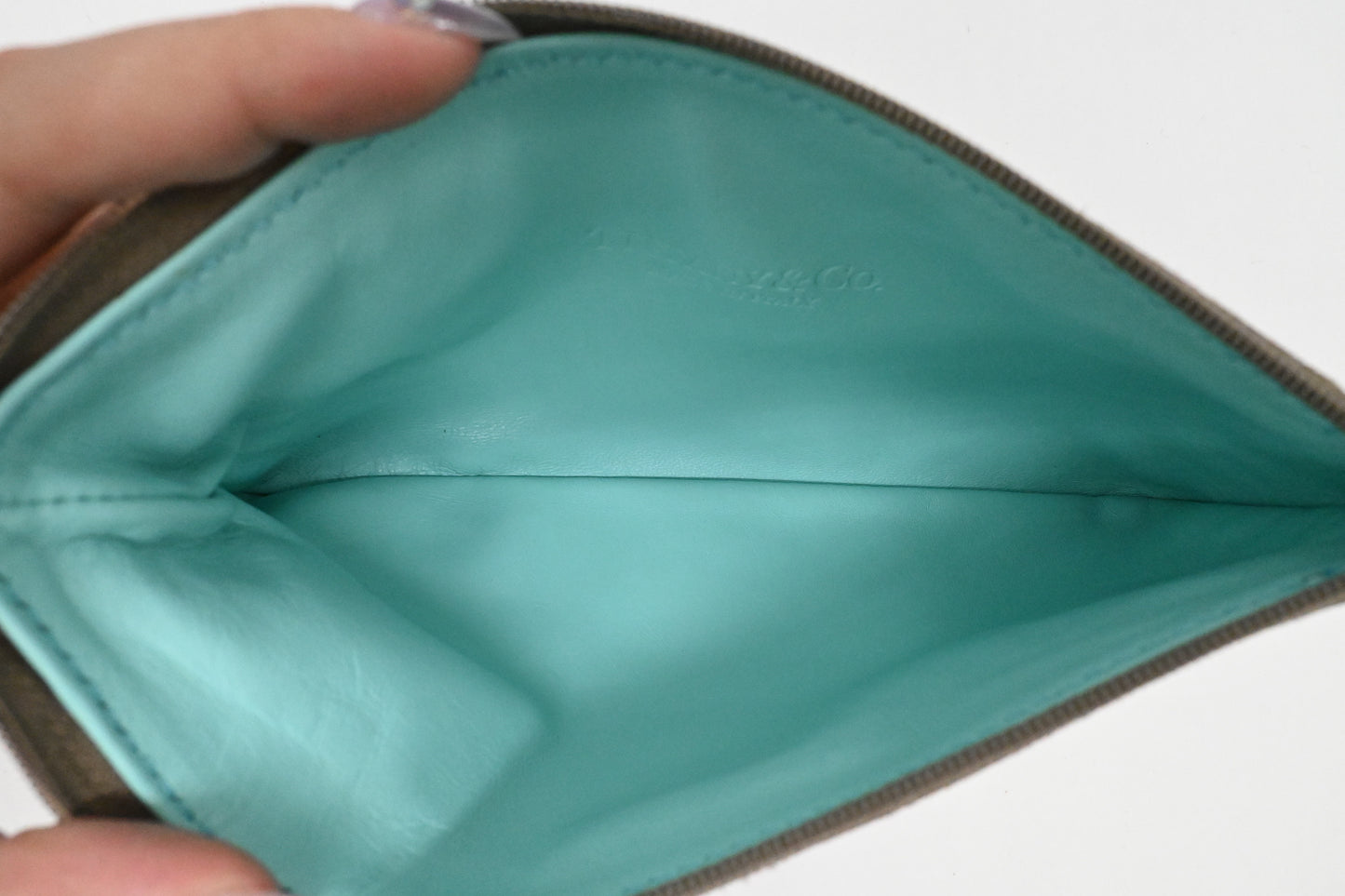 Tiffany & Co. Reversible Tote Bag in Pewter Leather
