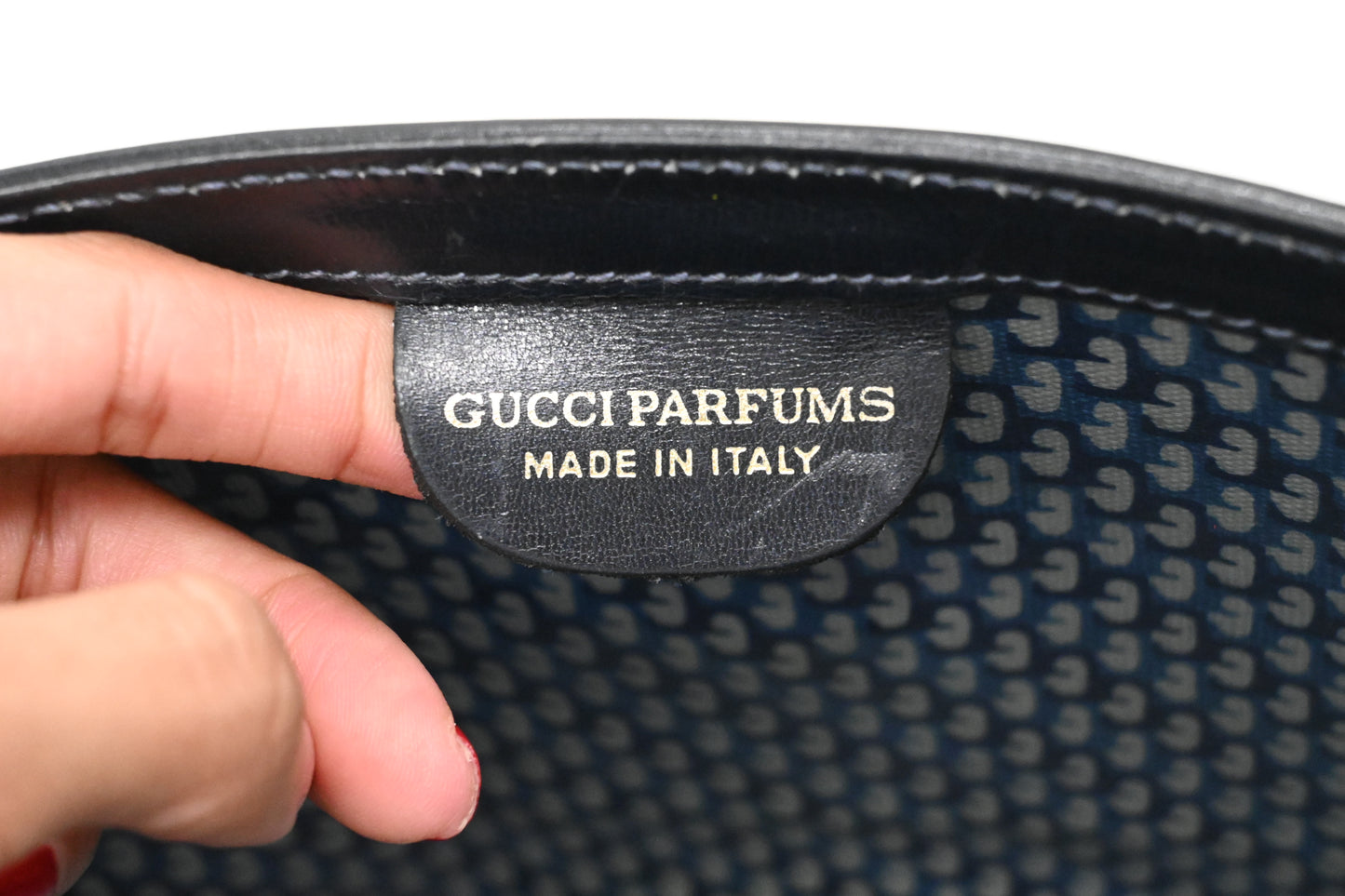 Gucci Clutch in Navy Blue Suede