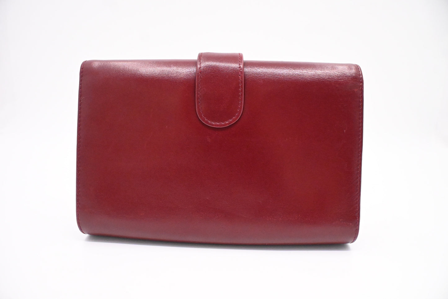 Gucci Clutch in Maroon Leather