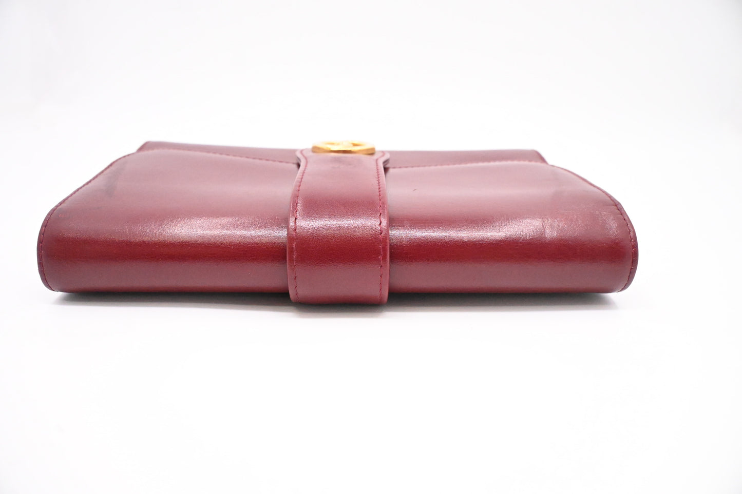 Gucci Clutch in Maroon Leather