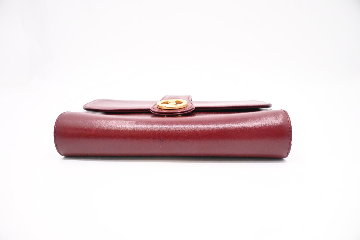 Gucci Clutch in Maroon Leather