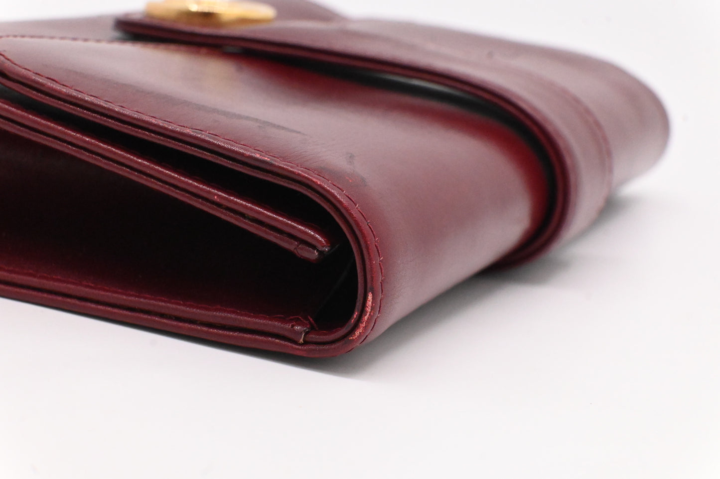 Gucci Clutch in Maroon Leather