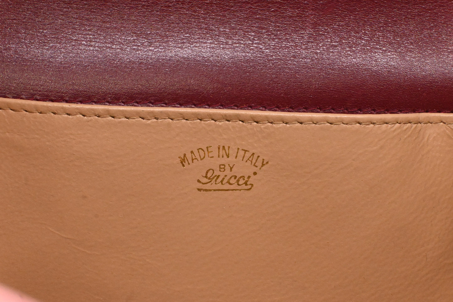 Gucci Clutch in Maroon Leather