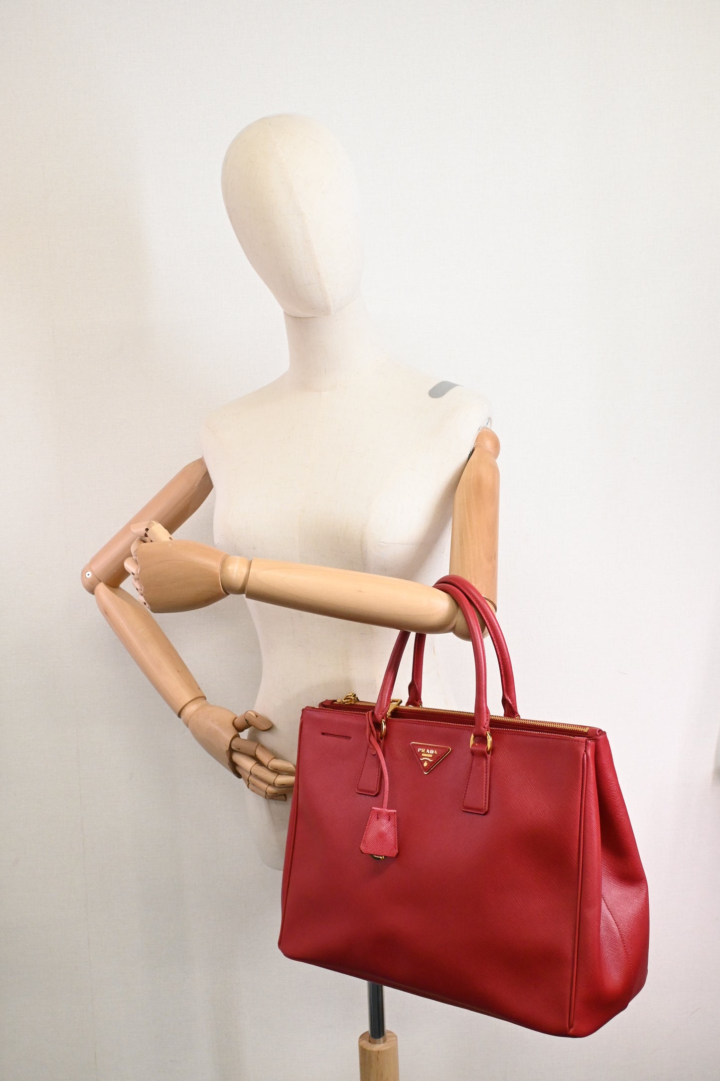 Prada Large Galleria in Red Saffiano Leather