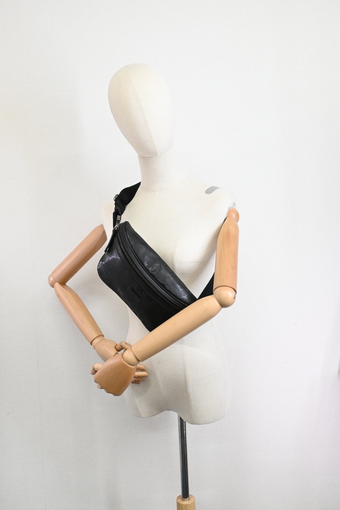 Gucci Bumbag in Black Imprime Canvas