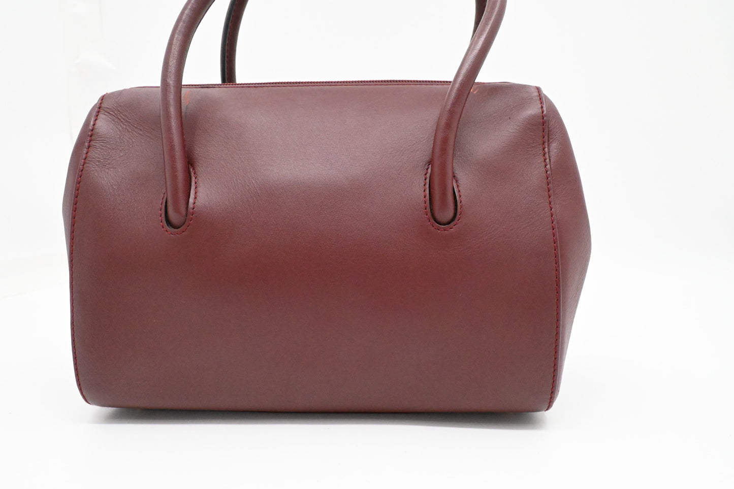 Cartier Handbag in Burgundy Leather