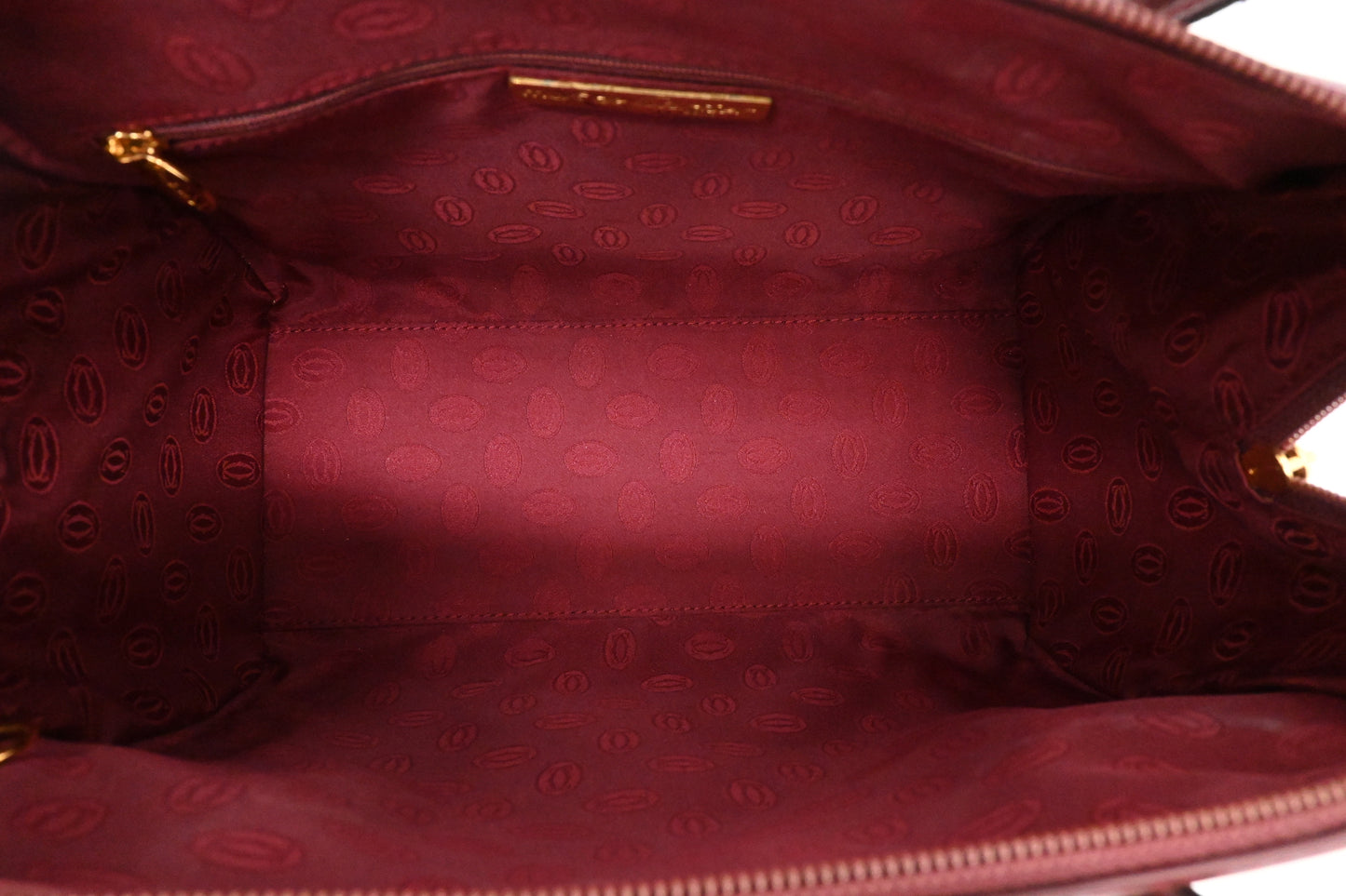 Cartier Handbag in Burgundy Leather
