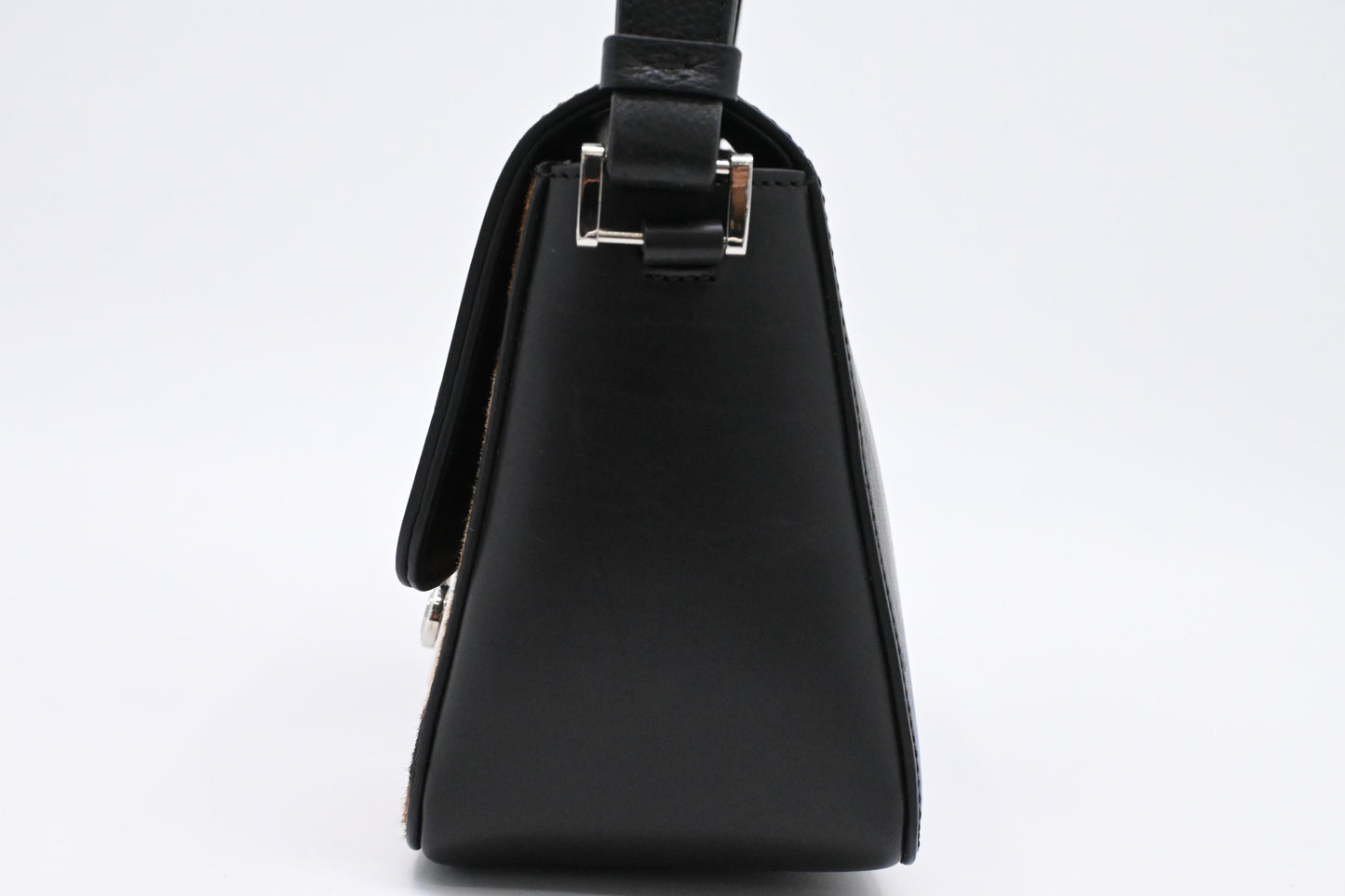 Dolce & Gabbana Handbag in Black Leather with Leopard