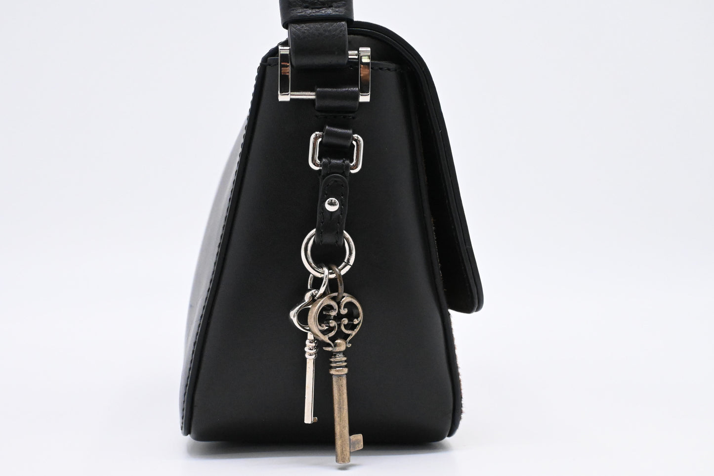 Dolce & Gabbana Handbag in Black Leather with Leopard