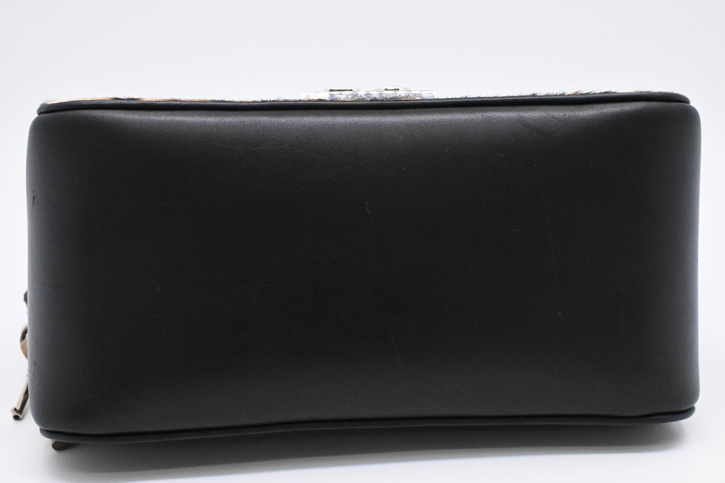 Dolce & Gabbana Handbag in Black Leather with Leopard