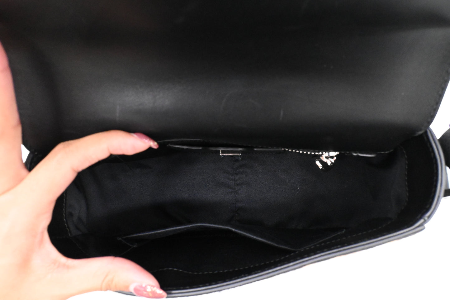 Dolce & Gabbana Handbag in Black Leather with Leopard