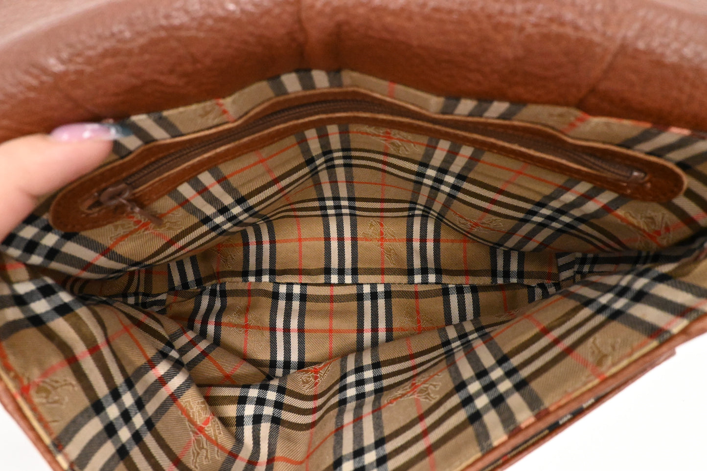 Burberry Crossbody Bag in Brown Leather