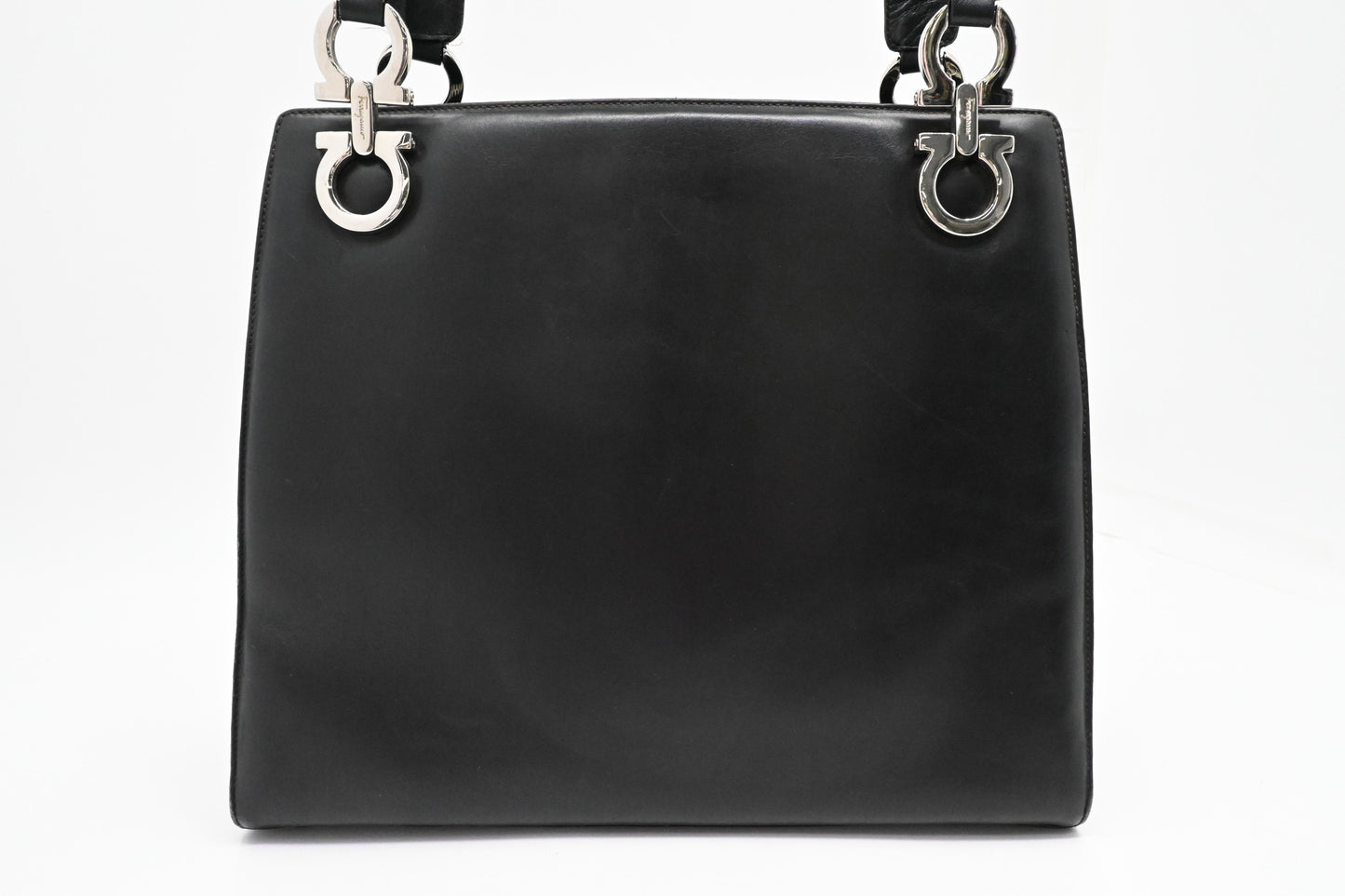 Ferragamo Shoulder Bag in Black Leather