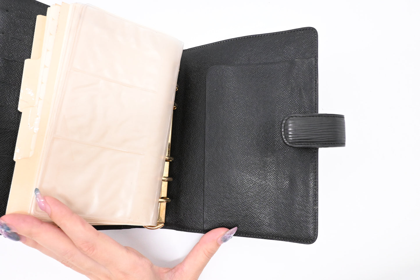 Louis Vuitton Agenda MM in Black Epi Leather