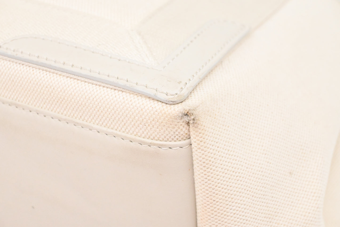 Balenciaga Cabas Small in Ivory White Canvas