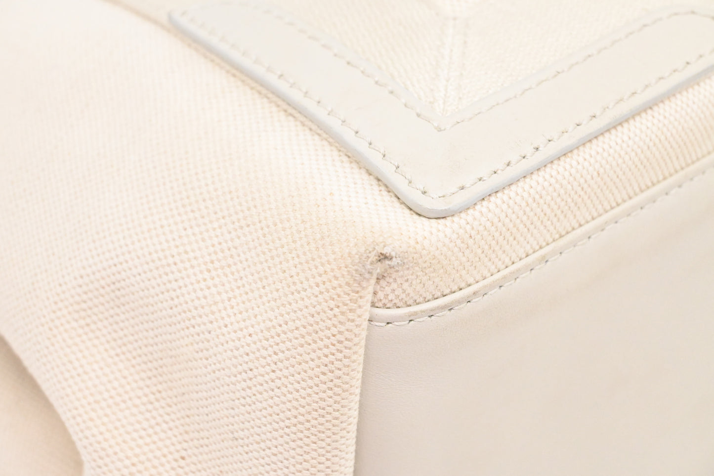 Balenciaga Cabas Small in Ivory White Canvas