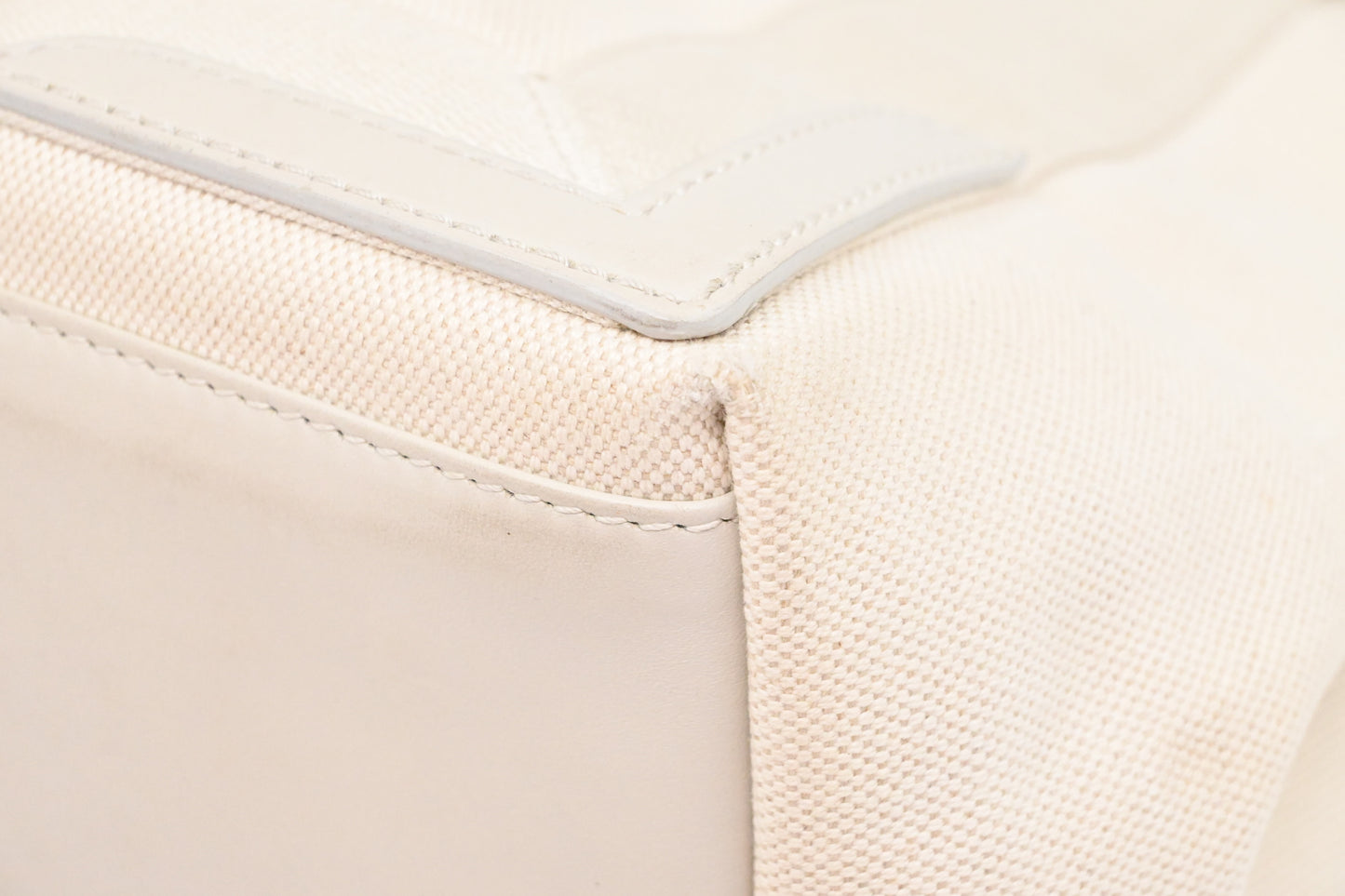 Balenciaga Cabas Small in Ivory White Canvas