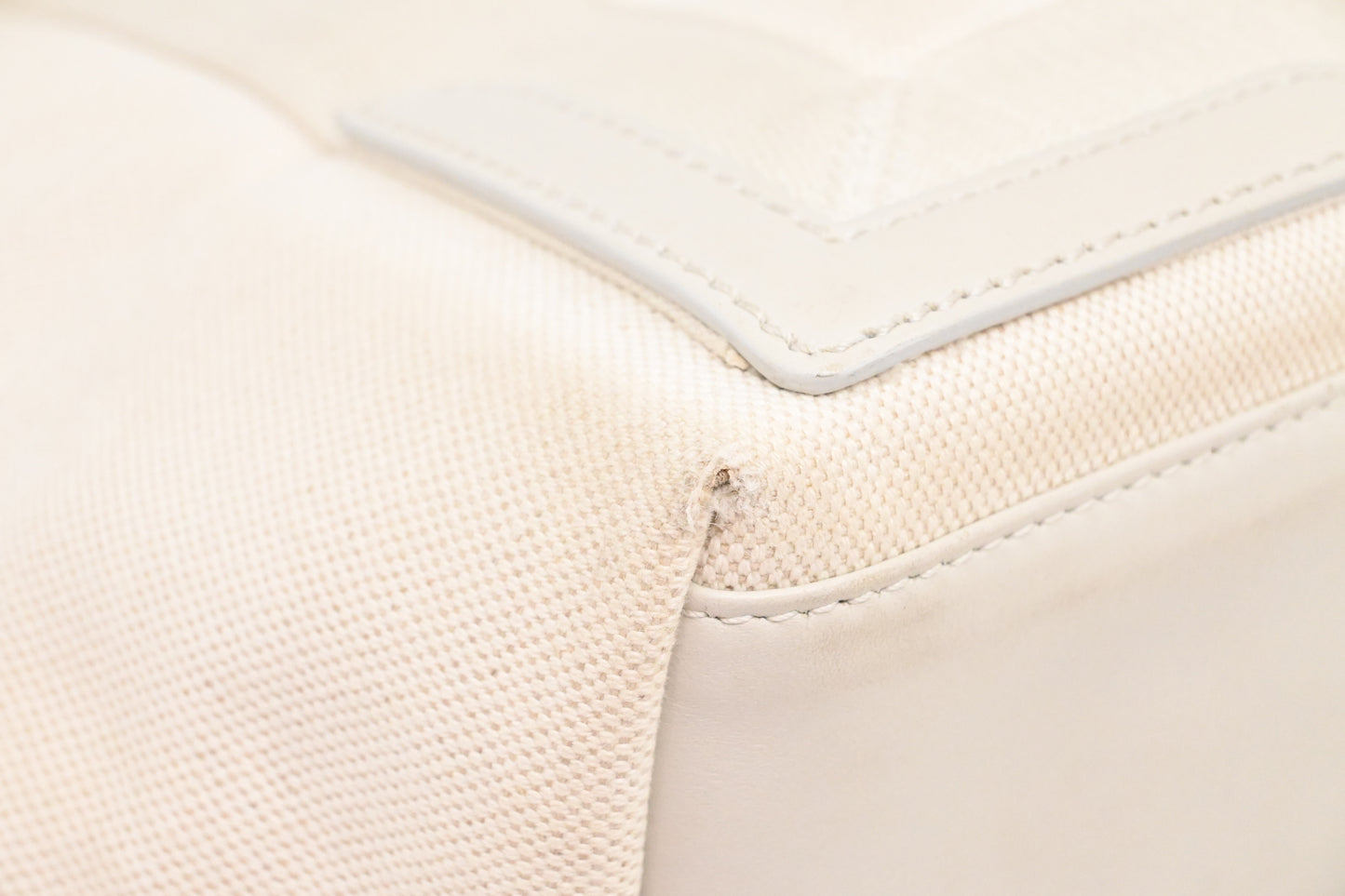 Balenciaga Cabas Small in Ivory White Canvas