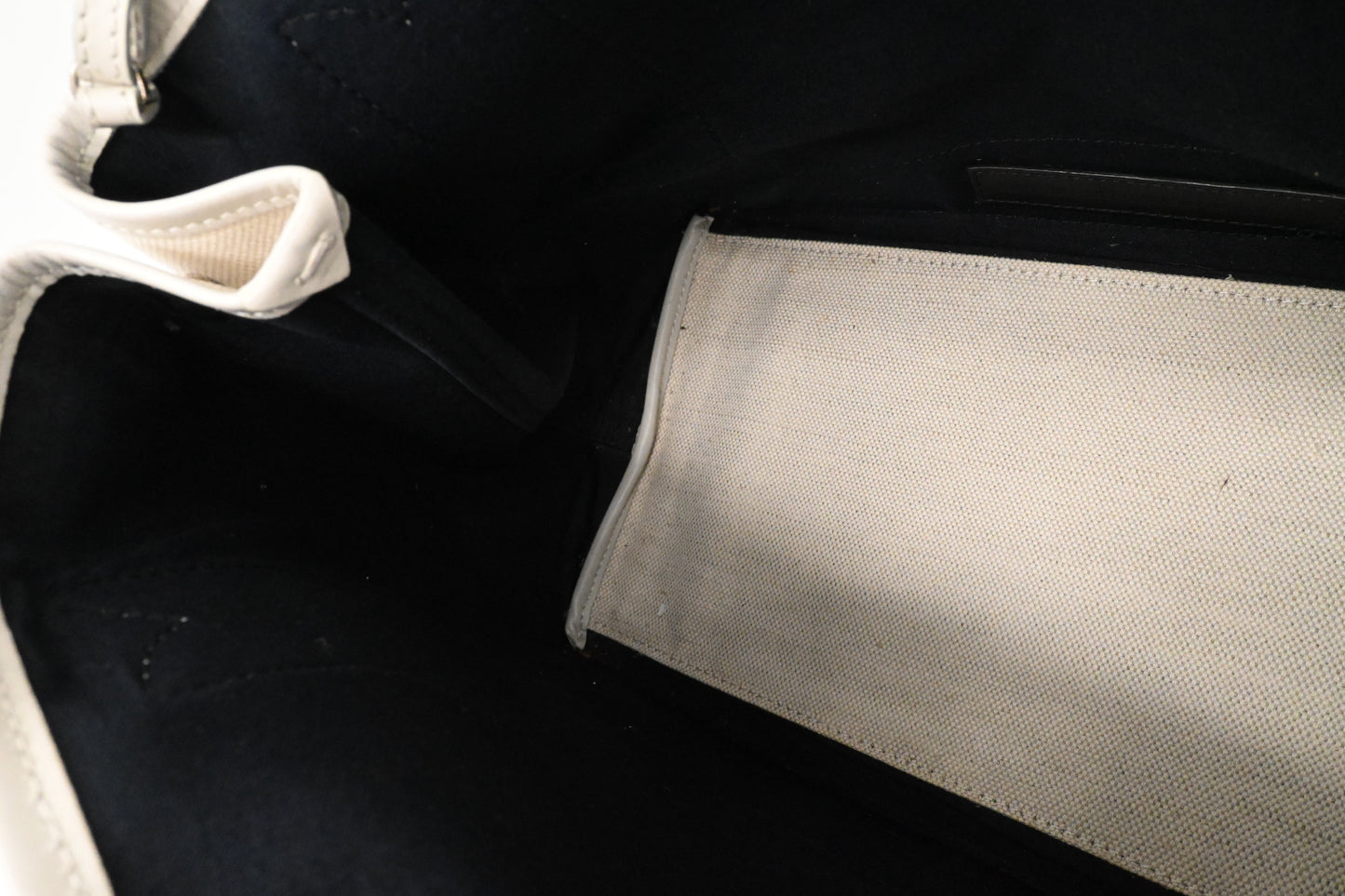 Balenciaga Cabas Small in Ivory White Canvas