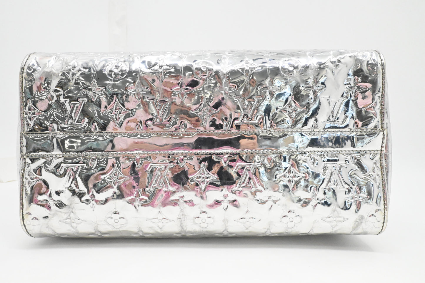 Louis Vuitton Miroir Speedy 30 in Silver Canvas