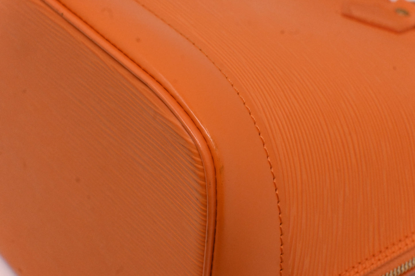Louis Vuitton Alma in Orange Epi Leather
