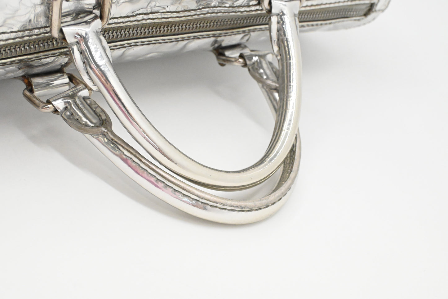 Louis Vuitton Miroir Speedy 30 in Silver Canvas