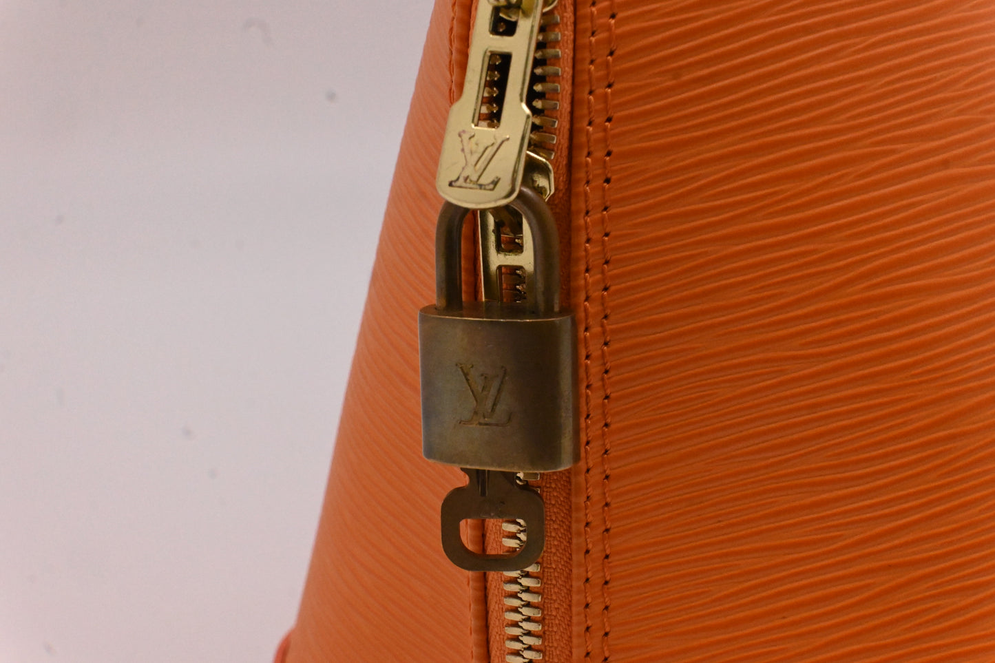 Louis Vuitton Alma in Orange Epi Leather