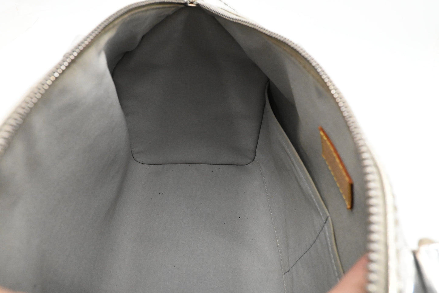 Louis Vuitton Miroir Speedy 30 in Silver Canvas