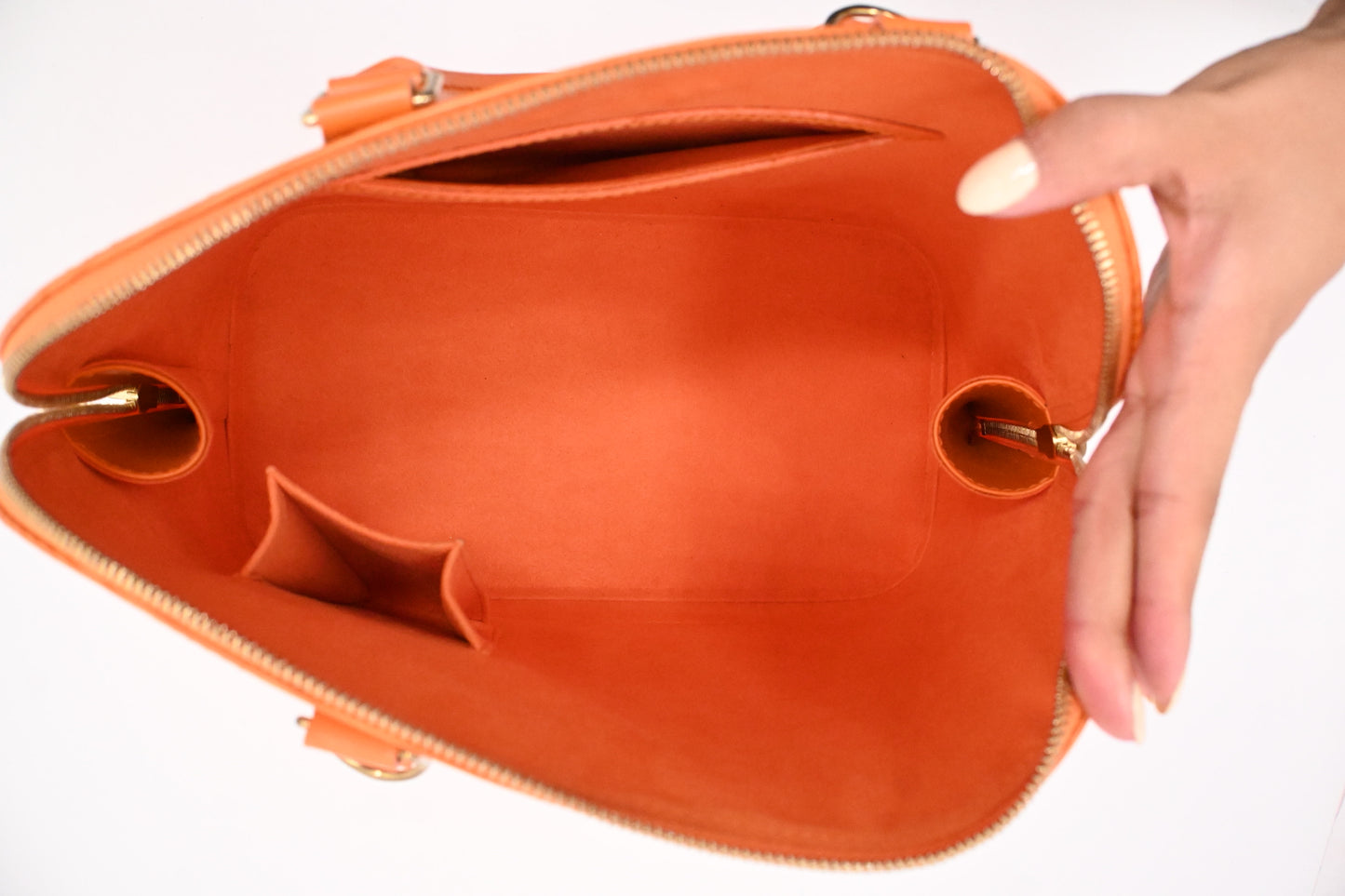 Louis Vuitton Alma in Orange Epi Leather