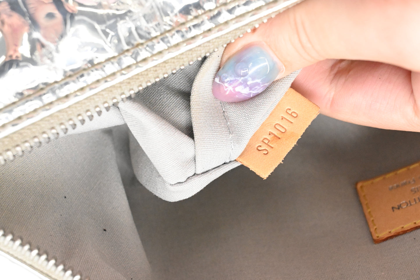 Louis Vuitton Miroir Speedy 30 in Silver Canvas