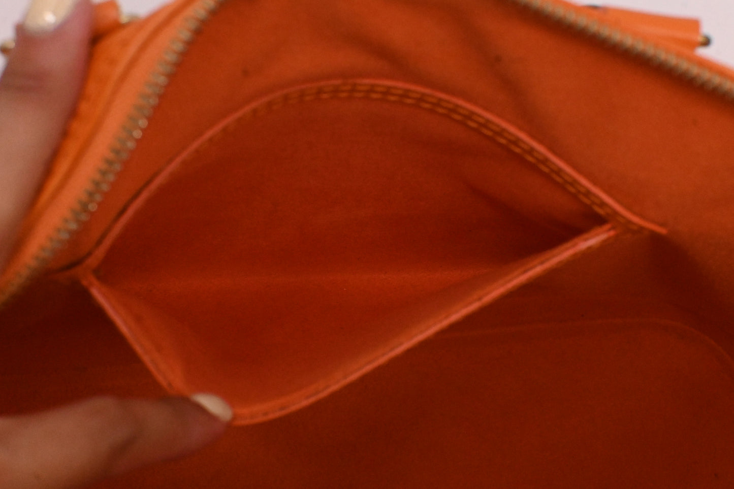 Louis Vuitton Alma in Orange Epi Leather